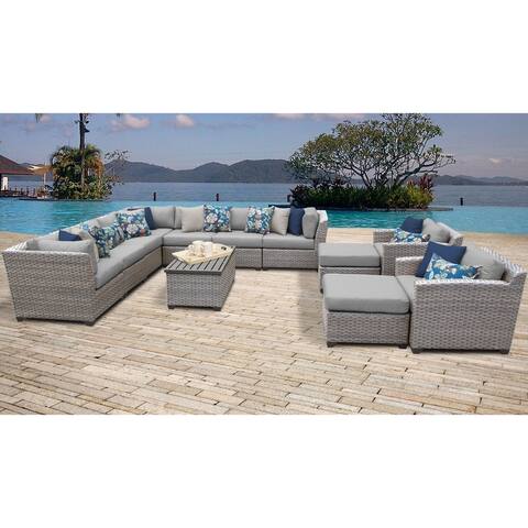 Florence 13 Piece Outdoor Wicker Patio Furniture Set 13a