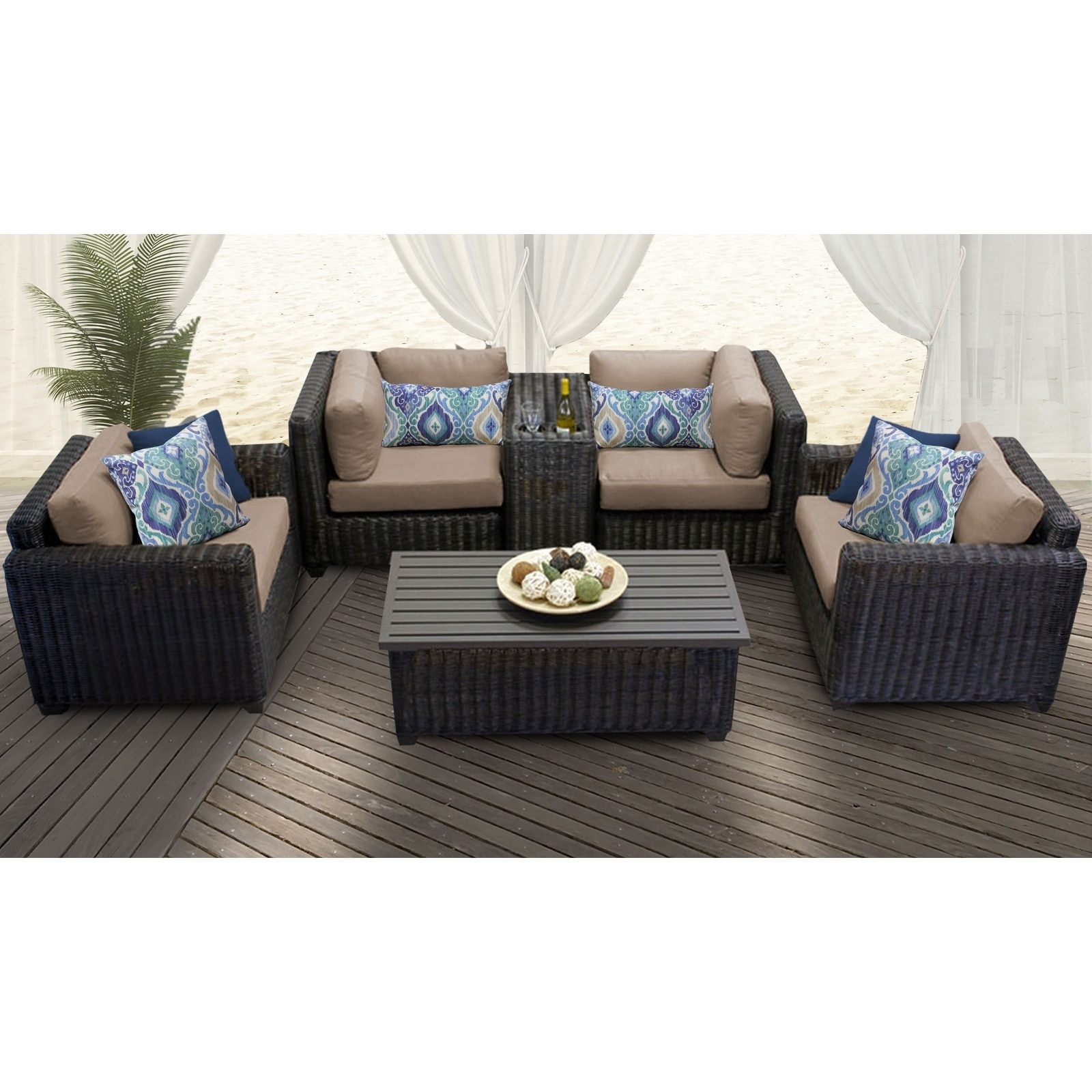 Venice 6 Piece Outdoor Wicker Patio Furniture Set 06a For Sale Online