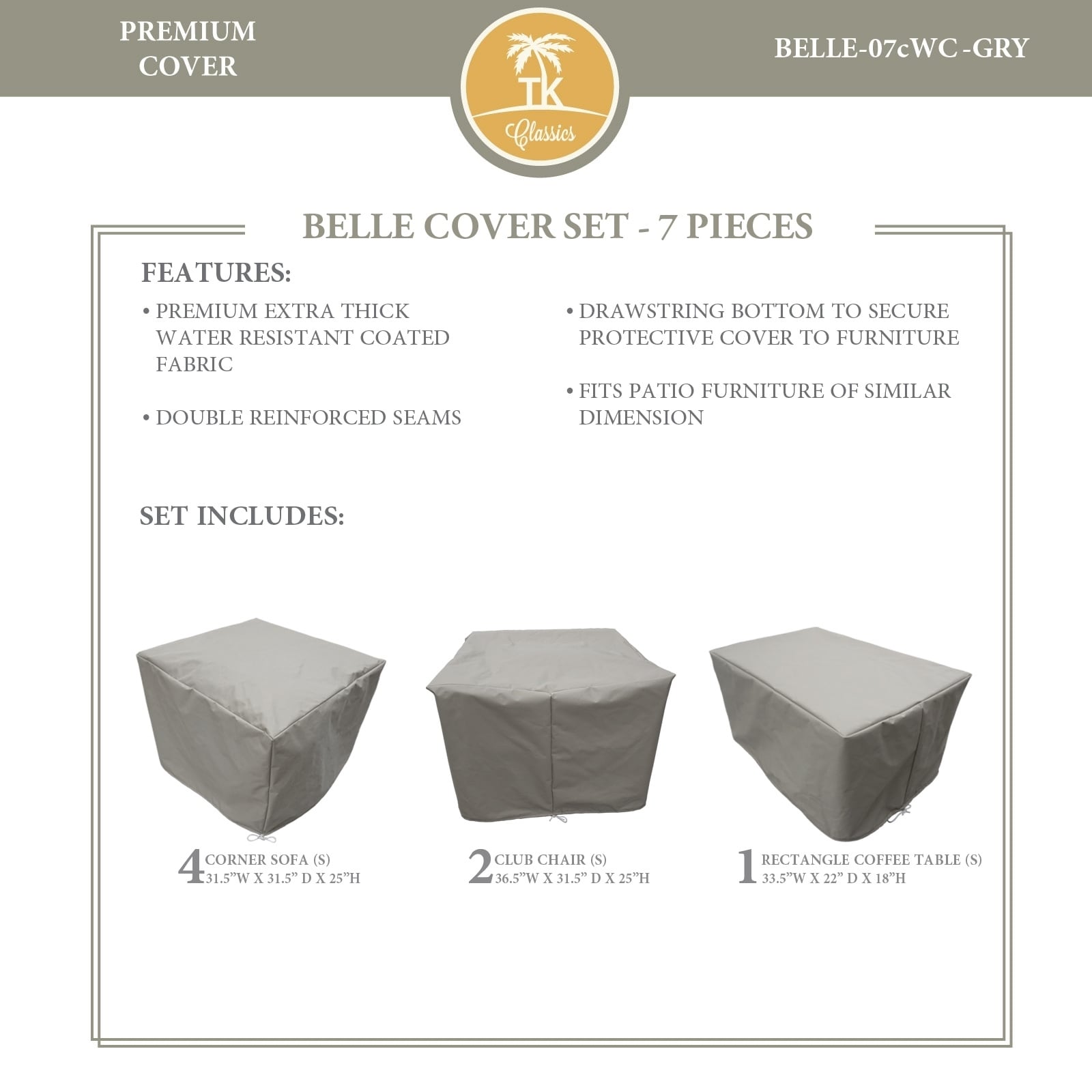 Belle 07c Protective Cover Set