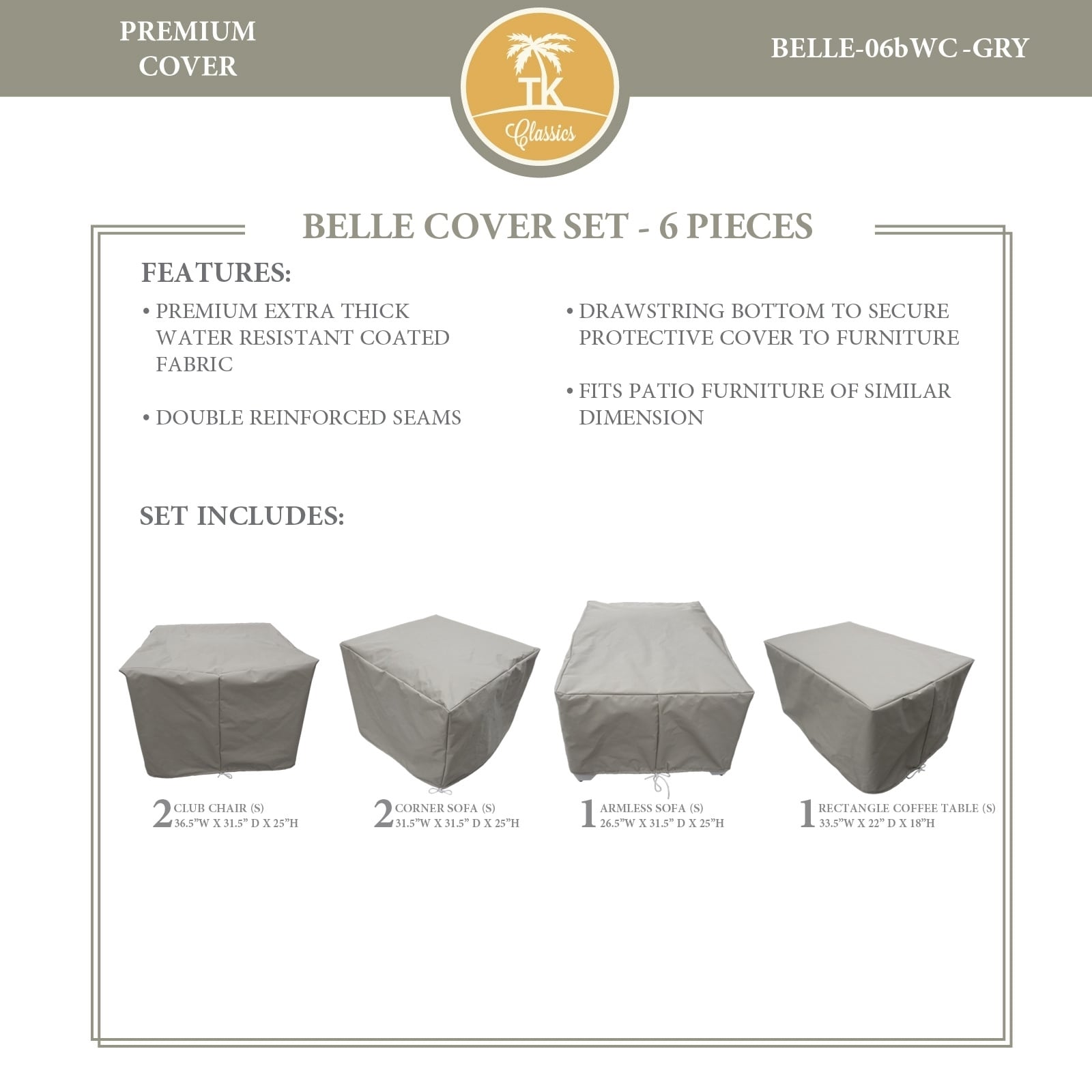 Belle 06b Protective Cover Set