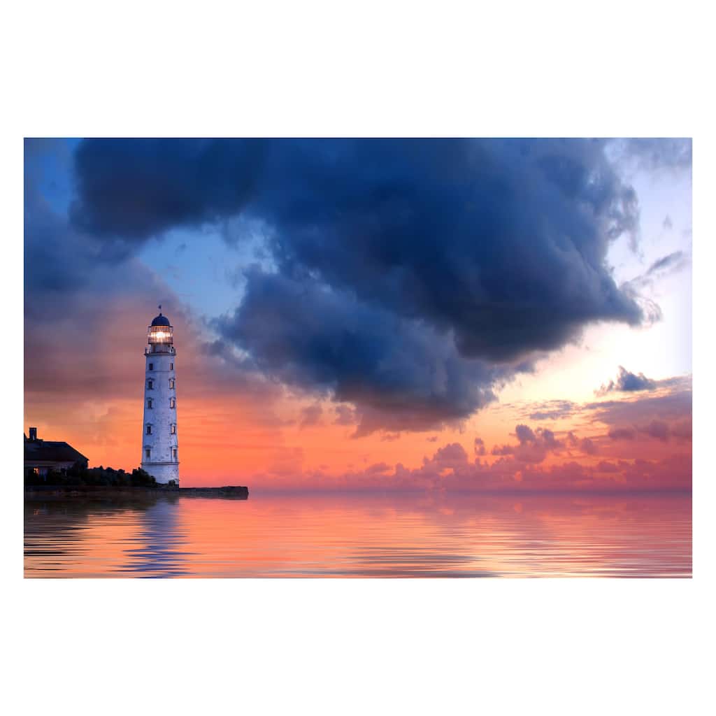 Yosemite Home Décor Evening Glow Tempered Glass Wall Art - Multi-color