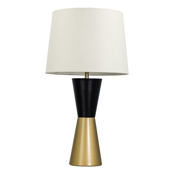 black and gold table lamp shade