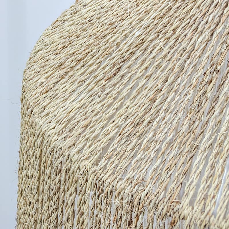 American Art Decor Swag Style Hemp Rope Hanging Pendant Lamp (12.5")