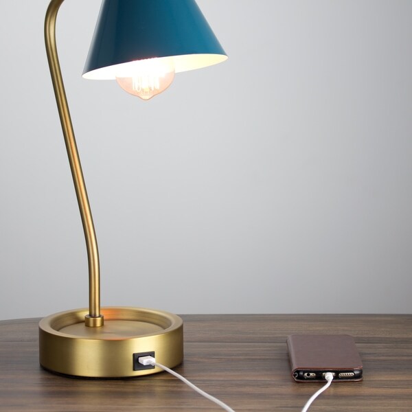 desk lamp with charger