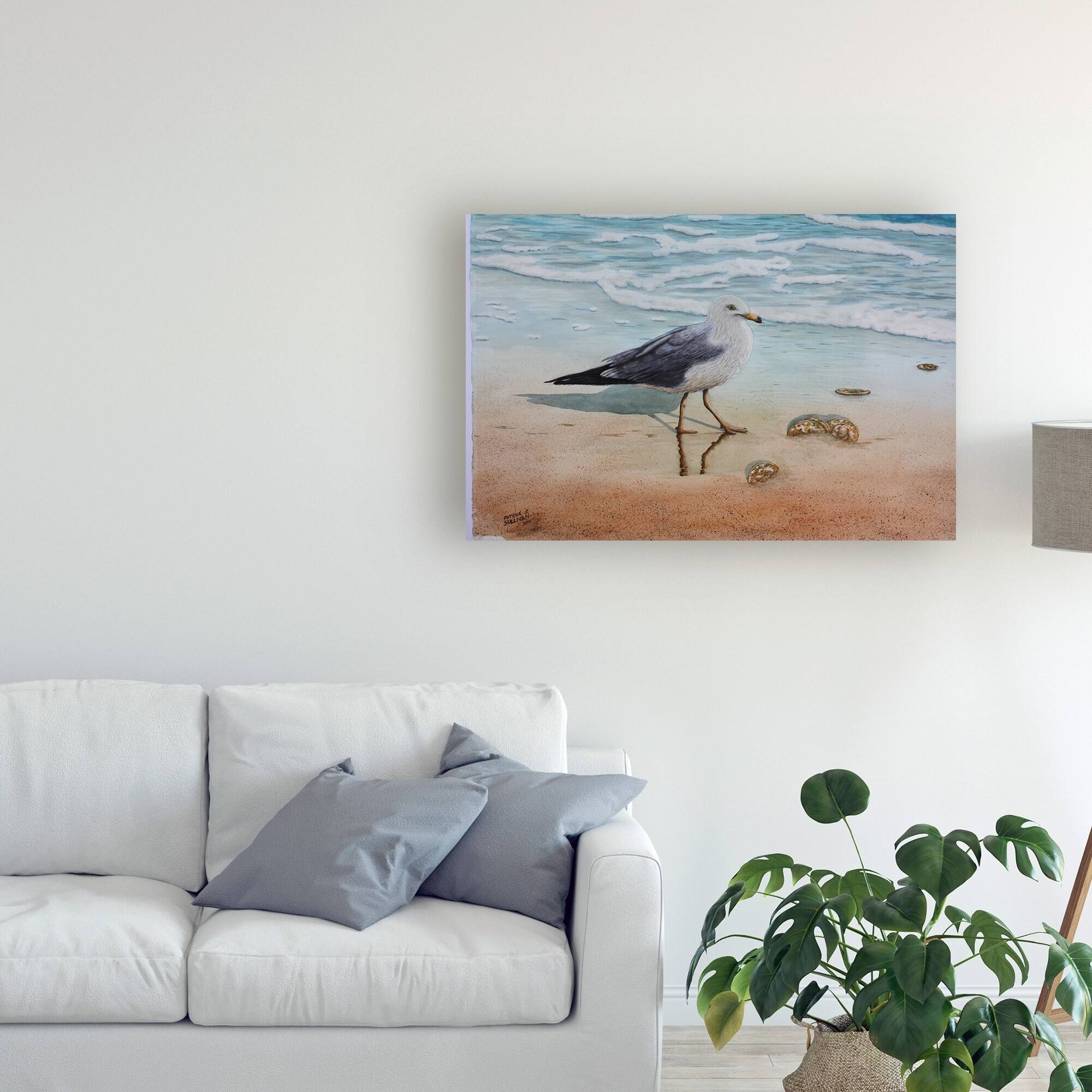 Patrick Sullivan '1 Seagull' Canvas Art - On Sale - Bed Bath & Beyond ...