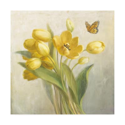 Danhui Nai 'Yellow French Tulips' Canvas Art