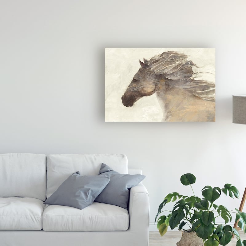 Albena Hristova 'Into The Wind Ivory Crop' Canvas