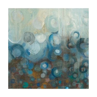 Danhui Nai 'Blue And Bronze Dots Vii' Canvas Art