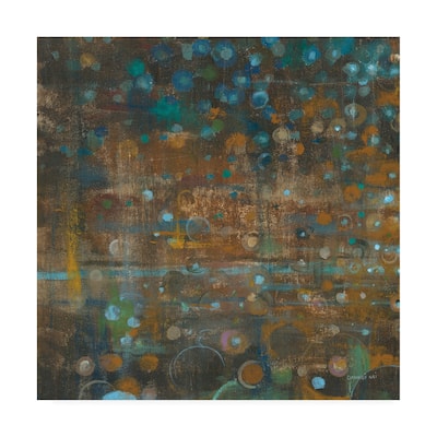 Danhui Nai 'Blue And Bronze Dots Ix' Canvas Art