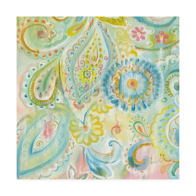 Danhui Nai 'Spring Dream Paisley Xii' Canvas Art