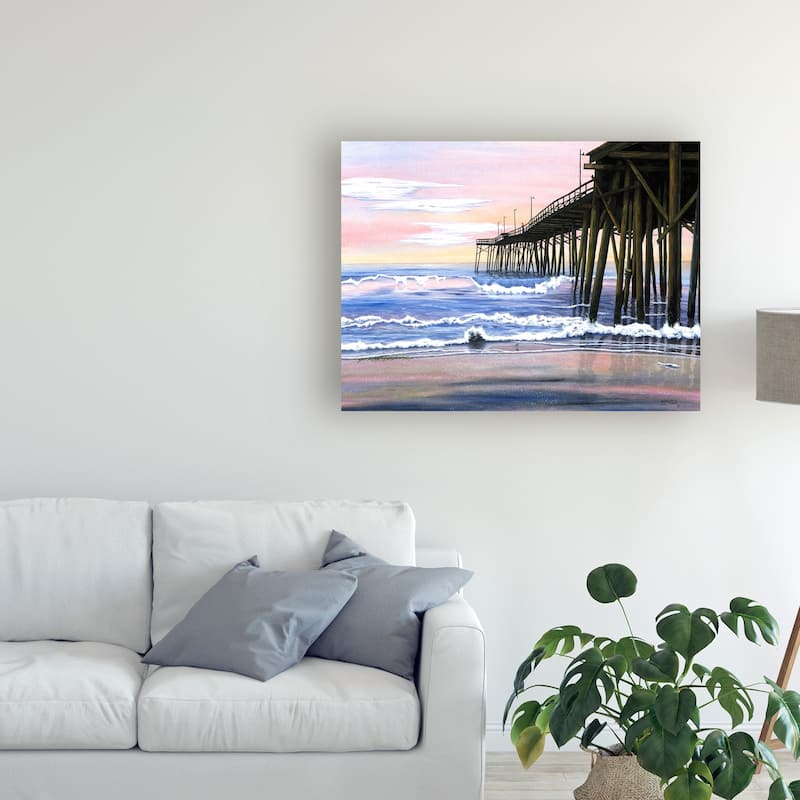 Patrick Sullivan 'Early Morning Pier' Canvas Art - Bed Bath & Beyond ...