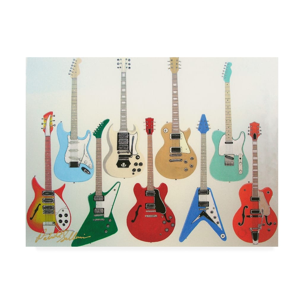 Patrick Sullivan 'Guitars Electric' Canvas Art