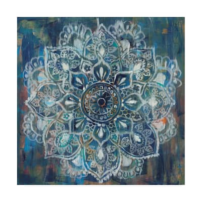 Danhui Nai 'Mandala In Blue Ii' Canvas Art