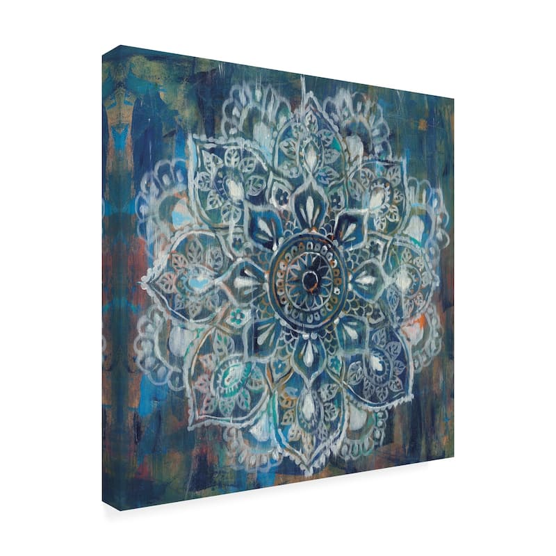 Danhui Nai 'Mandala In Blue Ii' Canvas Art