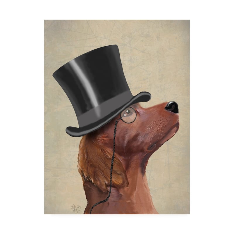 Fab Funky 'red Setter, Formal Hound And Hat' Canv - Bed Bath & Beyond 