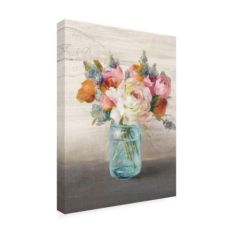 Danhui Nai 'French Cottage Bouquet Ii Crop' Canva