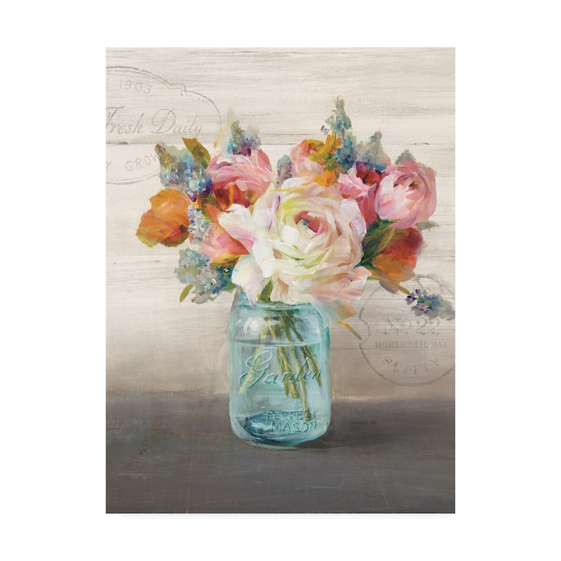 Danhui Nai 'French Cottage Bouquet Ii Crop' Canva