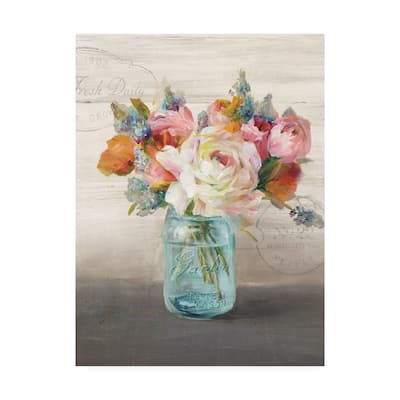 Danhui Nai 'French Cottage Bouquet Ii Crop' Canva