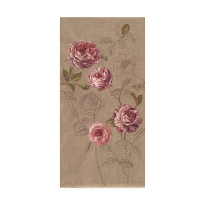 Danhui Nai 'Roses And Butterfly' Canvas Art