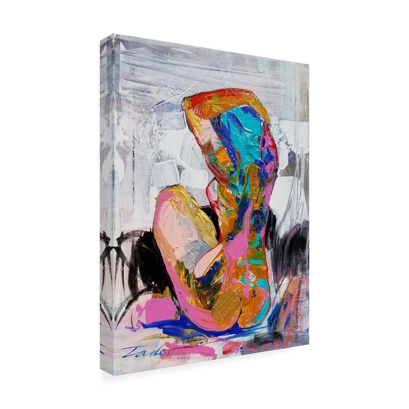 Tadeo Zavaleta 'At The Beach Abstract' Canvas Art