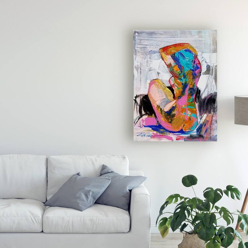 Tadeo Zavaleta 'At The Beach Abstract' Canvas Art