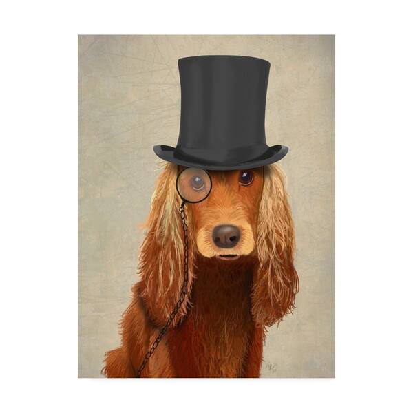 Fab Funky 'Cocker Spaniel, Formal Hound And Hat' - Bed Bath & Beyond ...