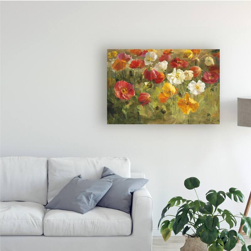 Danhui Nai 'Poppy Field Painting' Canvas Art