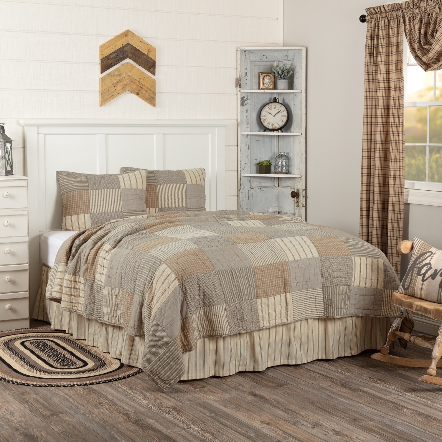 Shop Sawyer Mill Charcoal Quilt Set Overstock 26275300