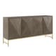 preview thumbnail 6 of 10, Moffit Antique Gold Finish Angled Reclaimed Wood Buffet by iNSPIRE Q Modern
