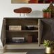 preview thumbnail 4 of 10, Moffit Antique Gold Finish Angled Reclaimed Wood Buffet by iNSPIRE Q Modern