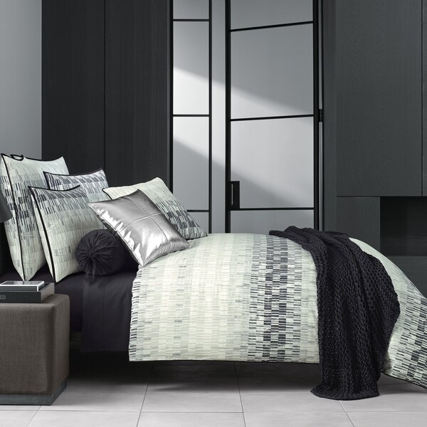 Five Queens Court Fulton Black Twill Cotton Duvet Cover