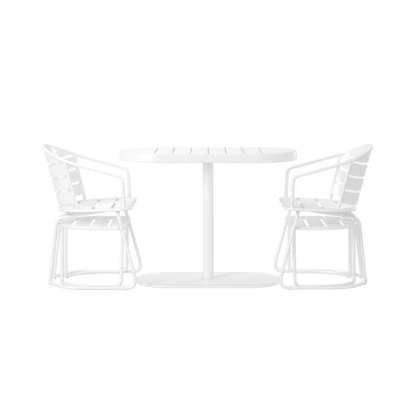 Shop Cosco Outdoor Furniture Metro Retro 5 Piece Patio Bistro Set Overstock 26275499