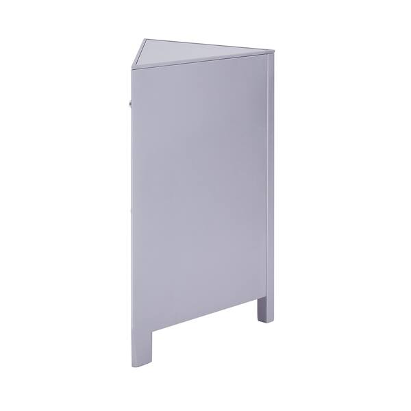 Shop Miley Mirrored Corner Cabinet Overstock 26276098