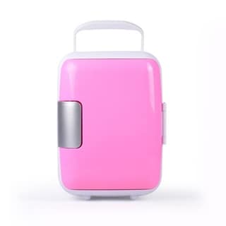 cnmodle 4L Portable car refrigerator car heating and cooling box (Pink)