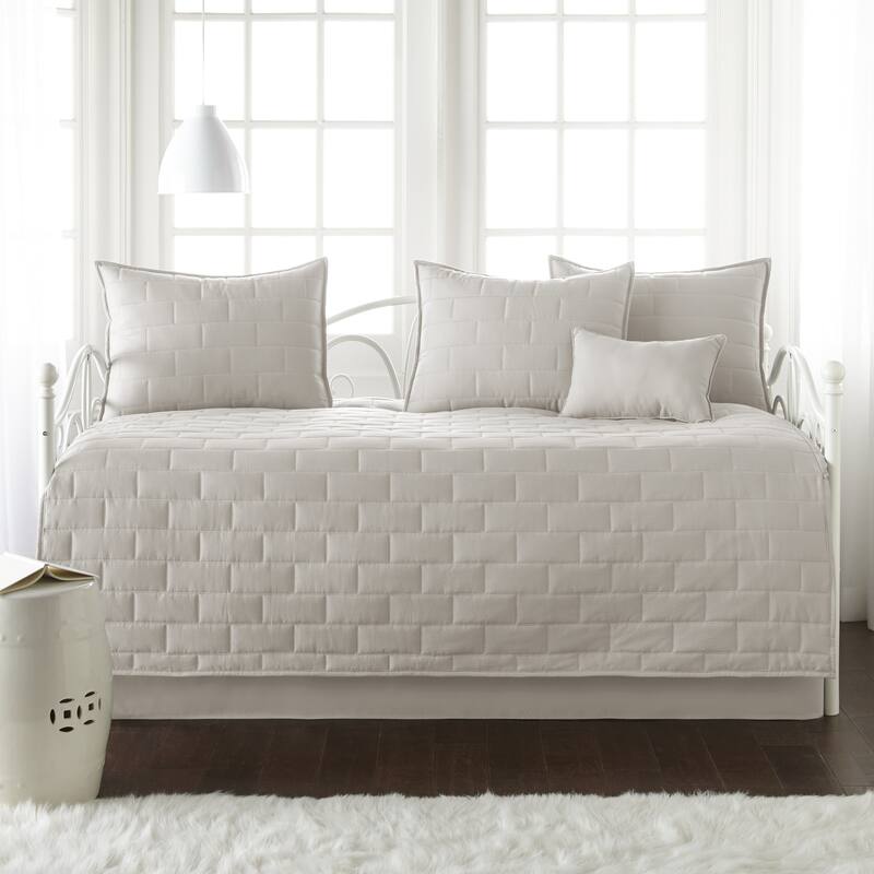 The Brickyard Collection 6-piece Twin Day Bed Cover Set - Bone