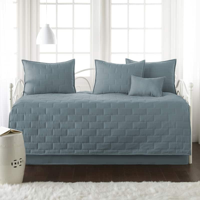 The Brickyard Collection 6-piece Twin Day Bed Cover Set - Teal