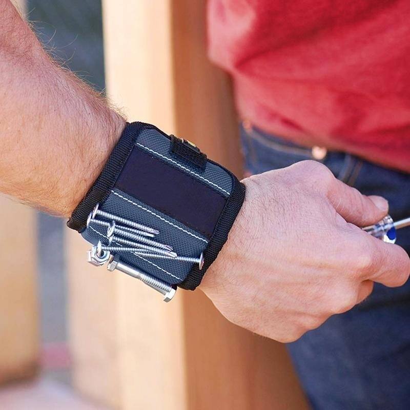 Magnetic Tool Wristband with Pocket