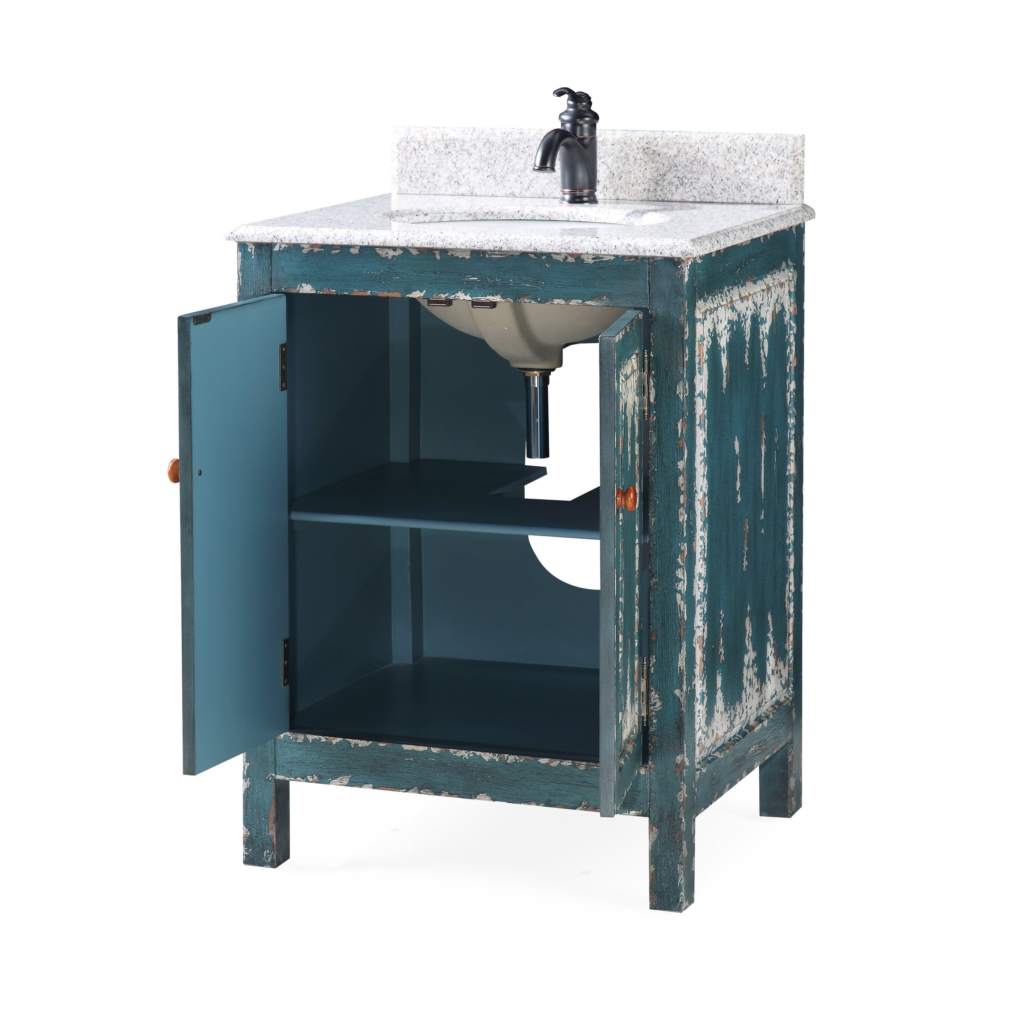 Shop Black Friday Deals On 26 Veneto Distressed Green Rustic Bathroom Vanity On Sale Overstock 26279448