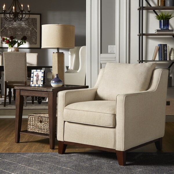 McCallister Oatmeal Tweed Fabric Chair by iNSPIRE Q Artisan