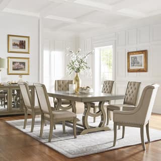 The Gray Barn Camilla Trestle Base 7 Piece Dining Set