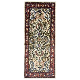 Hand Made Semi Antique Persian Mashad Rug - 2'4