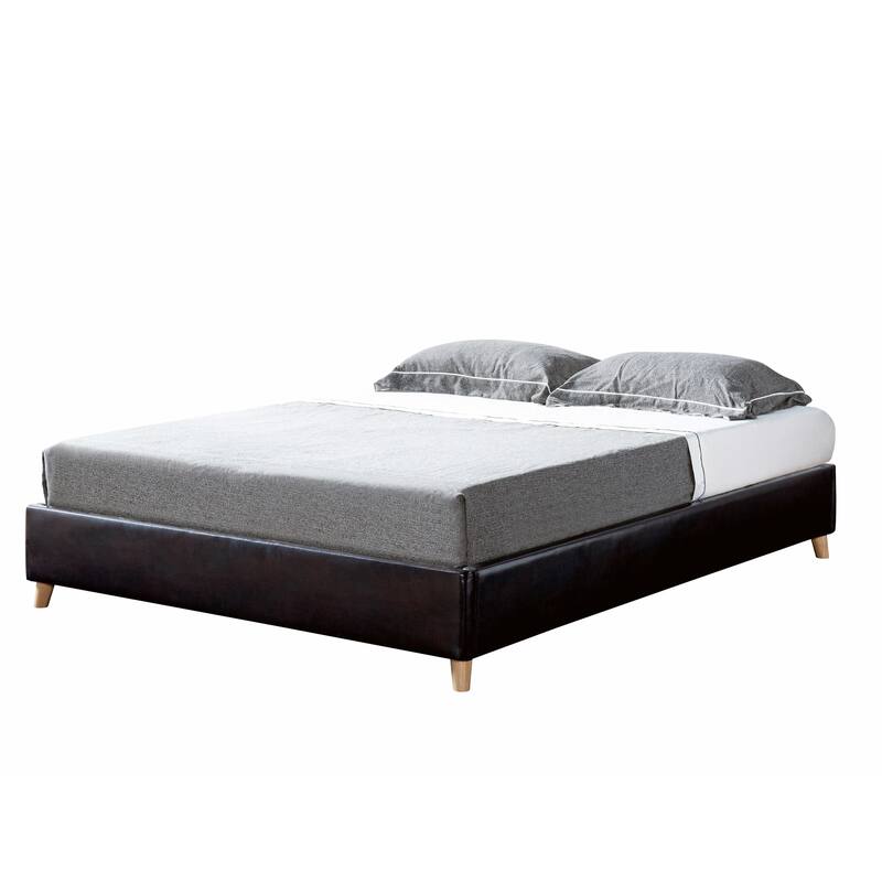 Furniture of America Faur Mid-century Modern Brown Queen Platform Bed