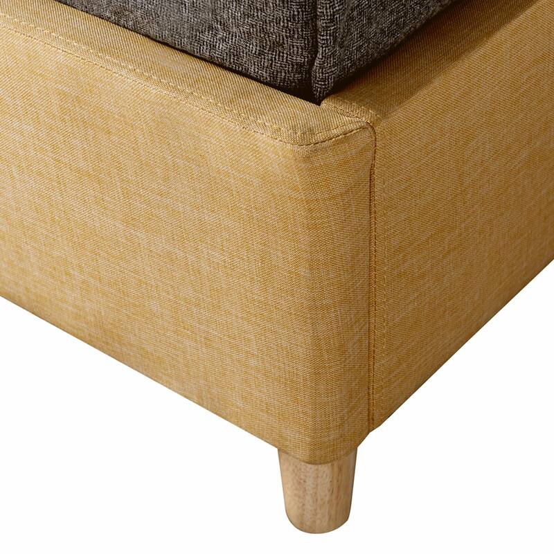 Furniture of America Faur Mid-century Modern Queen Platform Bed Frame