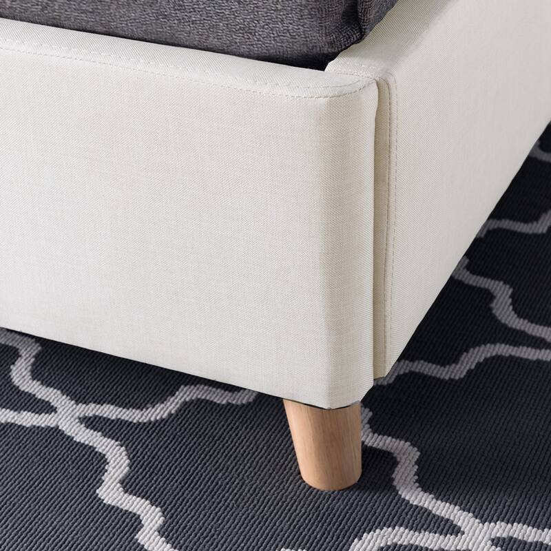 Furniture of America Faur Mid-century Modern Queen Platform Bed Frame