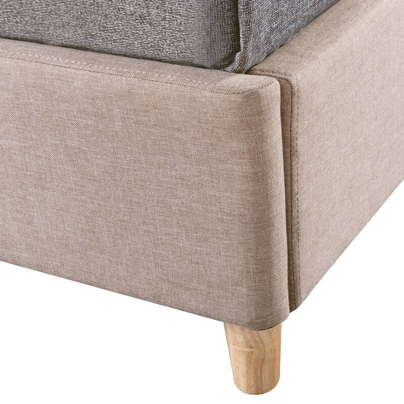 Furniture of America Faur Mid-century Modern Queen Platform Bed Frame