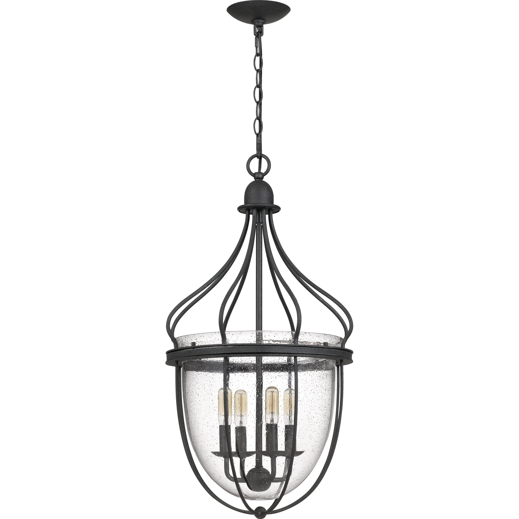 Quoizel Colony Grey Ash 4-light Chandelier - Chandeliers For Bedrooms by Overstock.com
