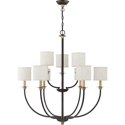 Quoizel Audley Old Bronze 9-light Chandelier
