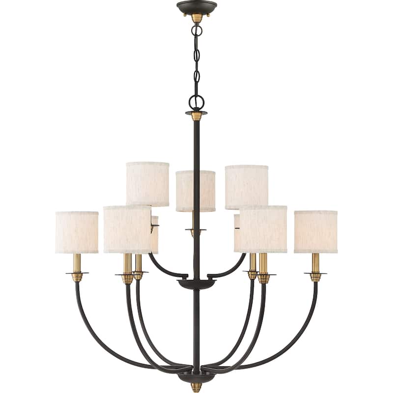 Quoizel Audley Old Bronze 9-light Chandelier