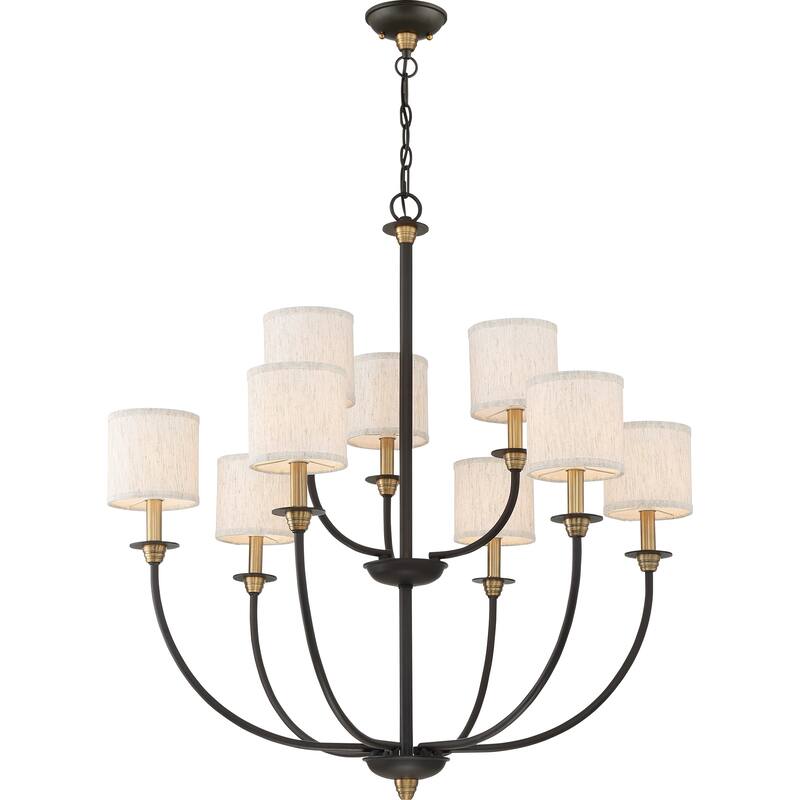 Quoizel Audley Old Bronze 9-light Chandelier