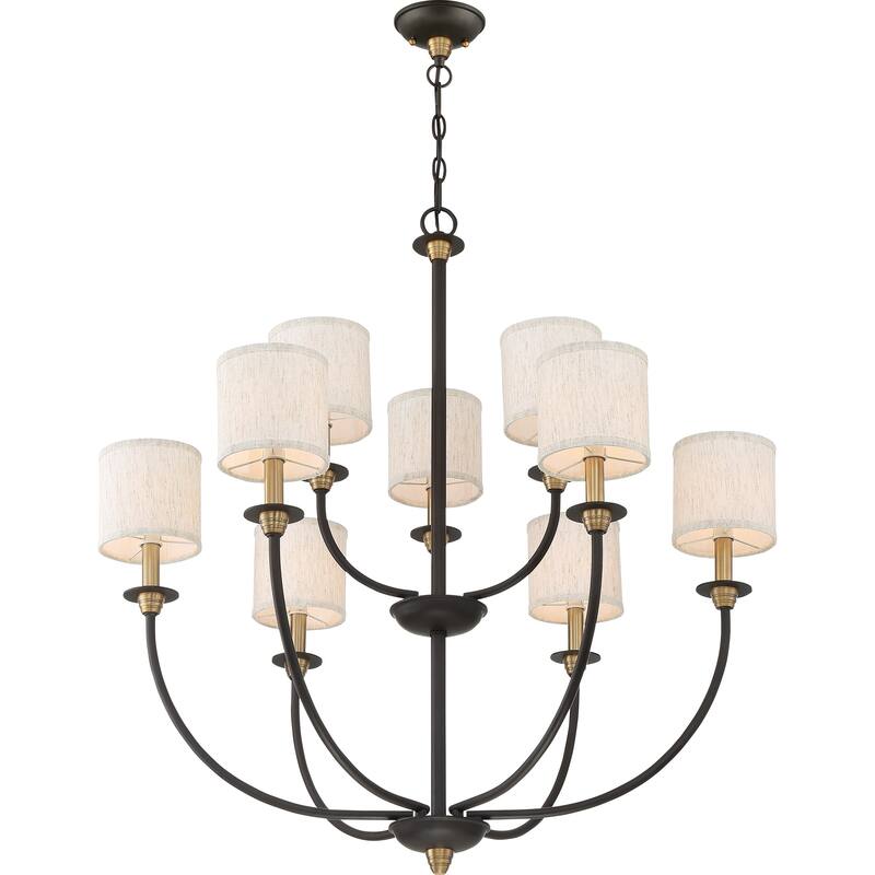 Quoizel Audley Old Bronze 9-light Chandelier